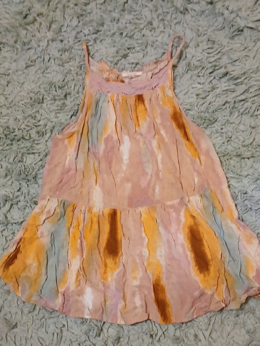 Maurices Pastel Floral Smocked Top in Cream, Pink, Yellow